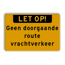 Aluminium informatiebord met een dubbel omgezette rand