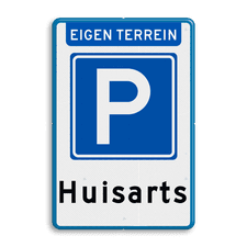 Aluminium informatiebord met dubbel omgezette rand