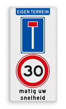Aluminium informatiebord met een dubbel omgezette rand