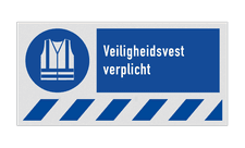 Veiligheidsbord vlak Alupanel (2mm)