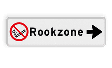 Aluminium informatiebord met een dubbel omgezette rand