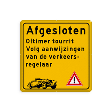 Aluminium omleidingsbord met een dubbel omgezette rand