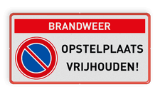 Veiligheidsbord met dubbel omgezette rand