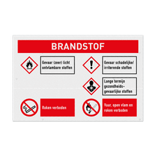 Veiligheidsbord vlak Alupanel (2mm)