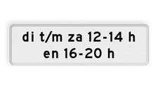 Aluminium informatiebord met een dubbel omgezette rand