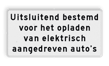 Aluminium informatiebord met een dubbel omgezette rand