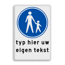 Aluminium informatiebord met dubbel omgezette rand