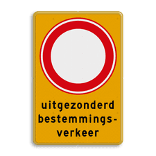 Aluminium informatiebord met dubbel omgezette rand