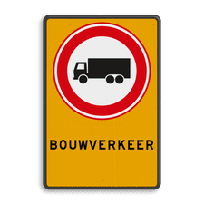 Aluminium informatiebord met dubbel omgezette rand