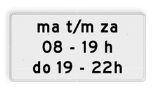 Aluminium informatiebord met een dubbel omgezette rand