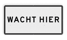 Aluminium scheepvaartbord met een dubbel omgezette rand