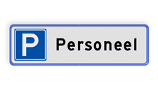Aluminium informatiebord met een dubbel omgezette rand