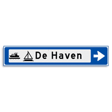 Aluminium versterkt kokerprofiel Verwijsbord