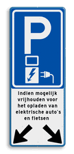 Aluminium informatiebord met een dubbel omgezette rand