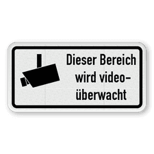 Verkehrsschild aus DibondTraffic mit Alform Rahmen