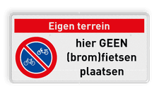 Veiligheidsbord met dubbel omgezette rand