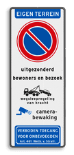 Aluminium informatiebord met een dubbel omgezette rand