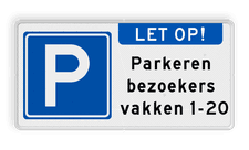 Aluminium informatiebord met een dubbel omgezette rand