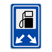 Aluminium informatiebord met een dubbel omgezette rand