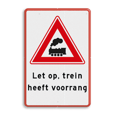 Aluminium informatiebord met een dubbel omgezette rand