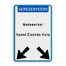 Aluminium informatiebord met dubbel omgezette rand