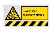 Veiligheidsbord vlak Alupanel (2mm)