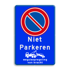 Aluminium informatiebord met dubbel omgezette rand