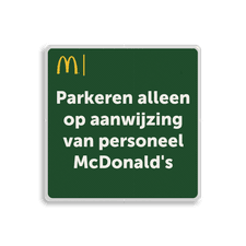 Aluminium bord met een dubbel omgezette rand