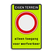 Aluminium informatiebord met dubbel omgezette rand