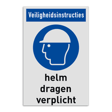 Veiligheidsbord vlak Alupanel (2mm)