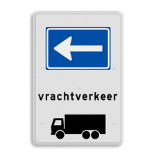 Aluminium informatiebord met dubbel omgezette rand