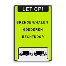 Aluminium informatiebord met dubbel omgezette rand
