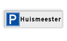 Aluminium informatiebord met een dubbel omgezette rand