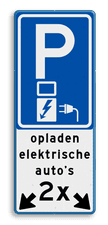 Aluminium informatiebord met een dubbel omgezette rand