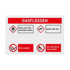 Veiligheidsbord vlak Alupanel (2mm)