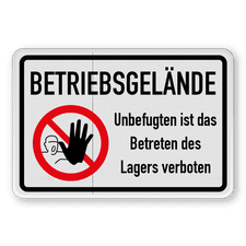 Verkehrsschild aus DibondTraffic mit Alform Rahmen