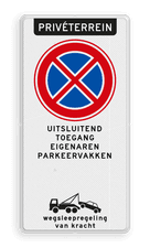 Aluminium informatiebord met een dubbel omgezette rand