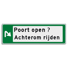 Aluminium versterkt kokerprofiel Verwijsbord