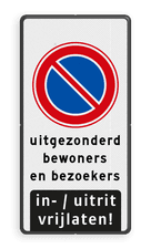 Aluminium informatiebord met een dubbel omgezette rand