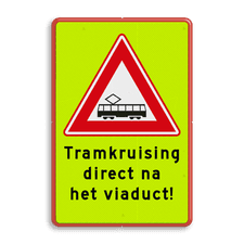 Aluminium informatiebord met een dubbel omgezette rand