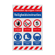 Veiligheidsbord vlak Alupanel (2mm)