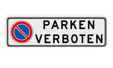 Aluminium informatiebord met een dubbel omgezette rand