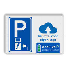 Aluminium informatiebord met een dubbel omgezette rand