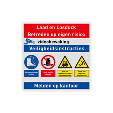 Veiligheidsbord vlak Alupanel (2mm)