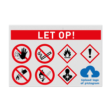 Veiligheidsbord vlak Alupanel (2mm)