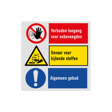 Veiligheidsbord vlak Alupanel (2mm)