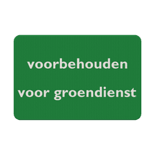 Aluminium informatiebord met een dubbel omgezette rand