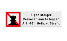 Alupanel informatiebord vlak (2mm)