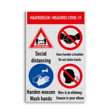 Veiligheidsbord vlak Alupanel (2mm)