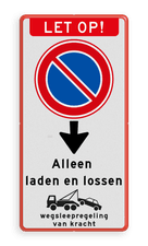 Aluminium informatiebord met een dubbel omgezette rand